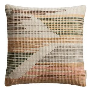 WORLD MARKET EXCLUSIVE Ivory Multicolor Woven Indoor Outdoor Throw Pillow
